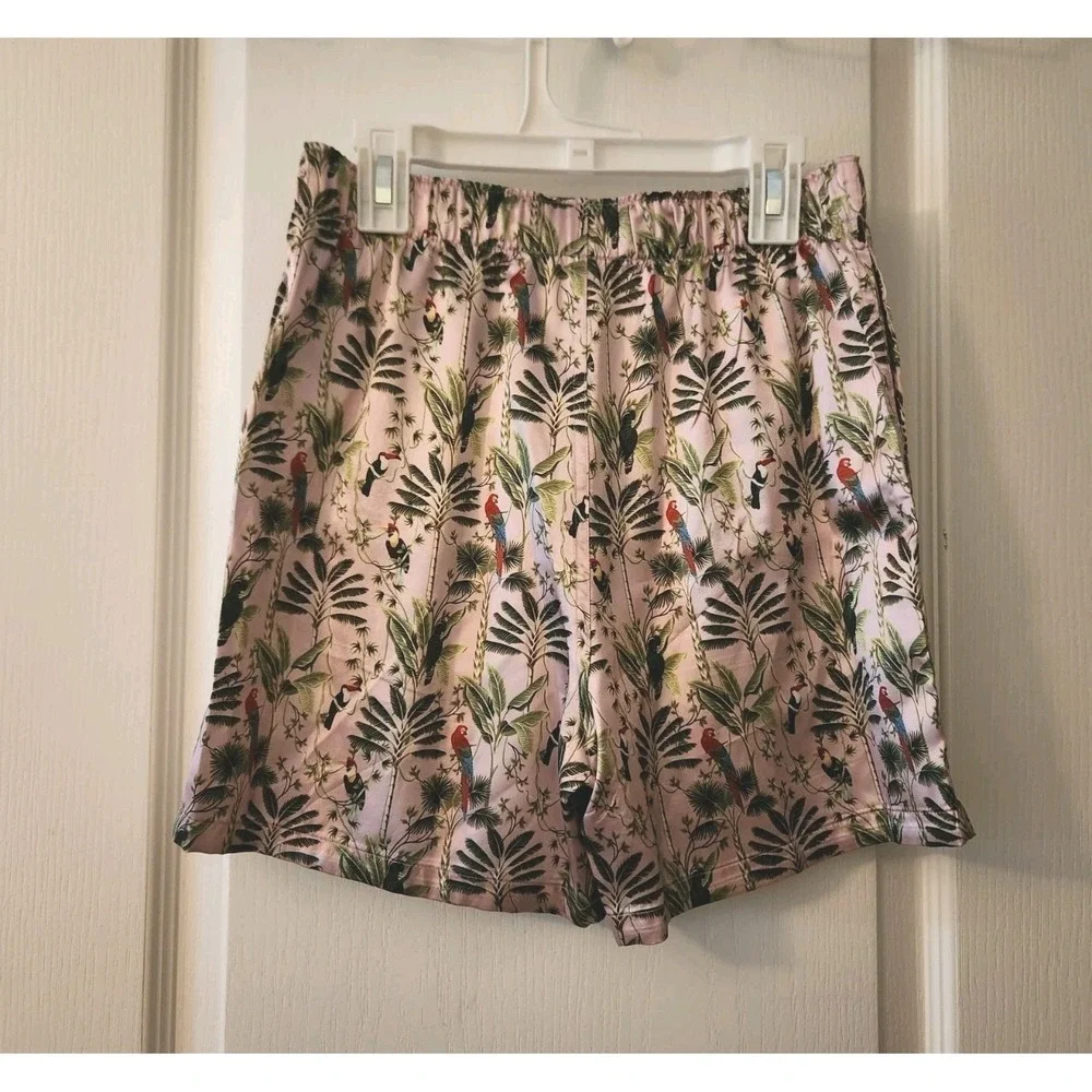 American Eagle Outfitters Men's Bird Tapestry Satin Pocket Boxer Short Size ‎ XS